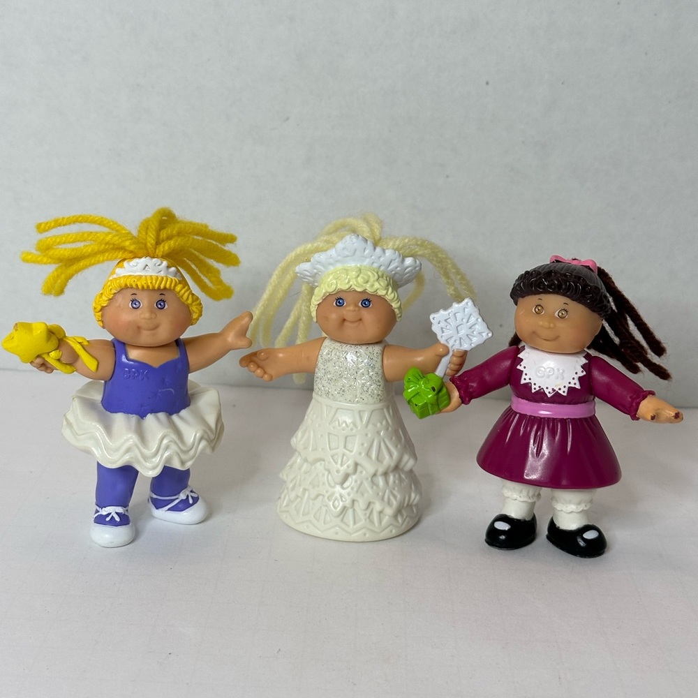 Vintage Cabbage Patch Kids Figurines Cake Toppers set of 3